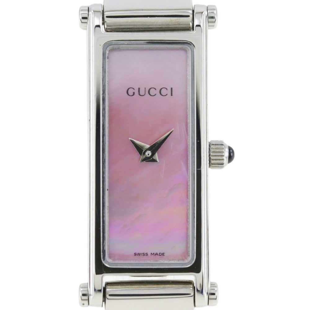 GUCCI Watches Quartz 1500L Stainless Steel pink pink dial Women Used