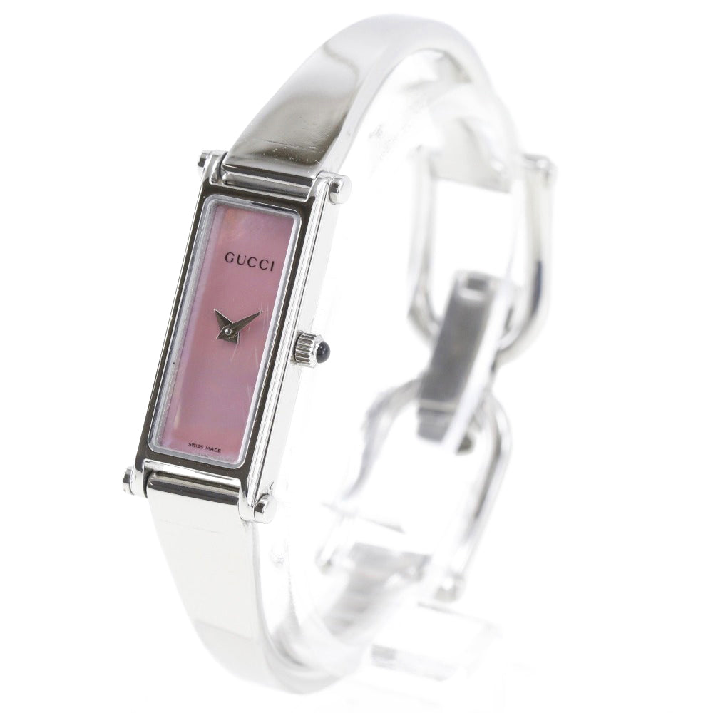GUCCI Watches Quartz 1500L Stainless Steel pink pink dial Women Used