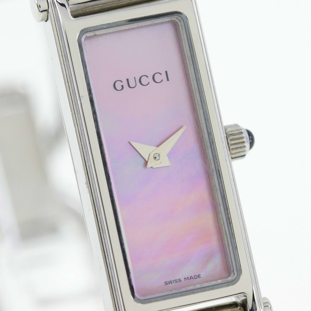 GUCCI Watches Quartz 1500L Stainless Steel pink pink dial Women Used