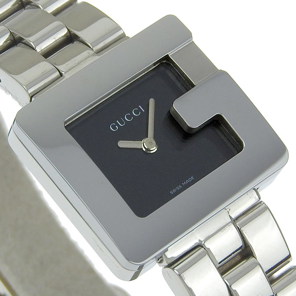 GUCCI Watches Quartz 3600L Stainless Steel black black dial Women Used
