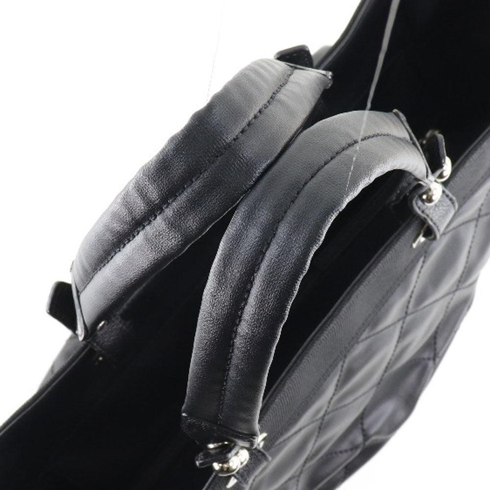 CHANEL Tote Bag A34210 PVC black Paris Biarritz GM Women Used