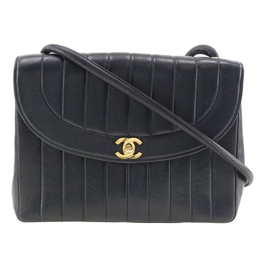 CHANEL Shoulder Bag Calfskin black Women Used