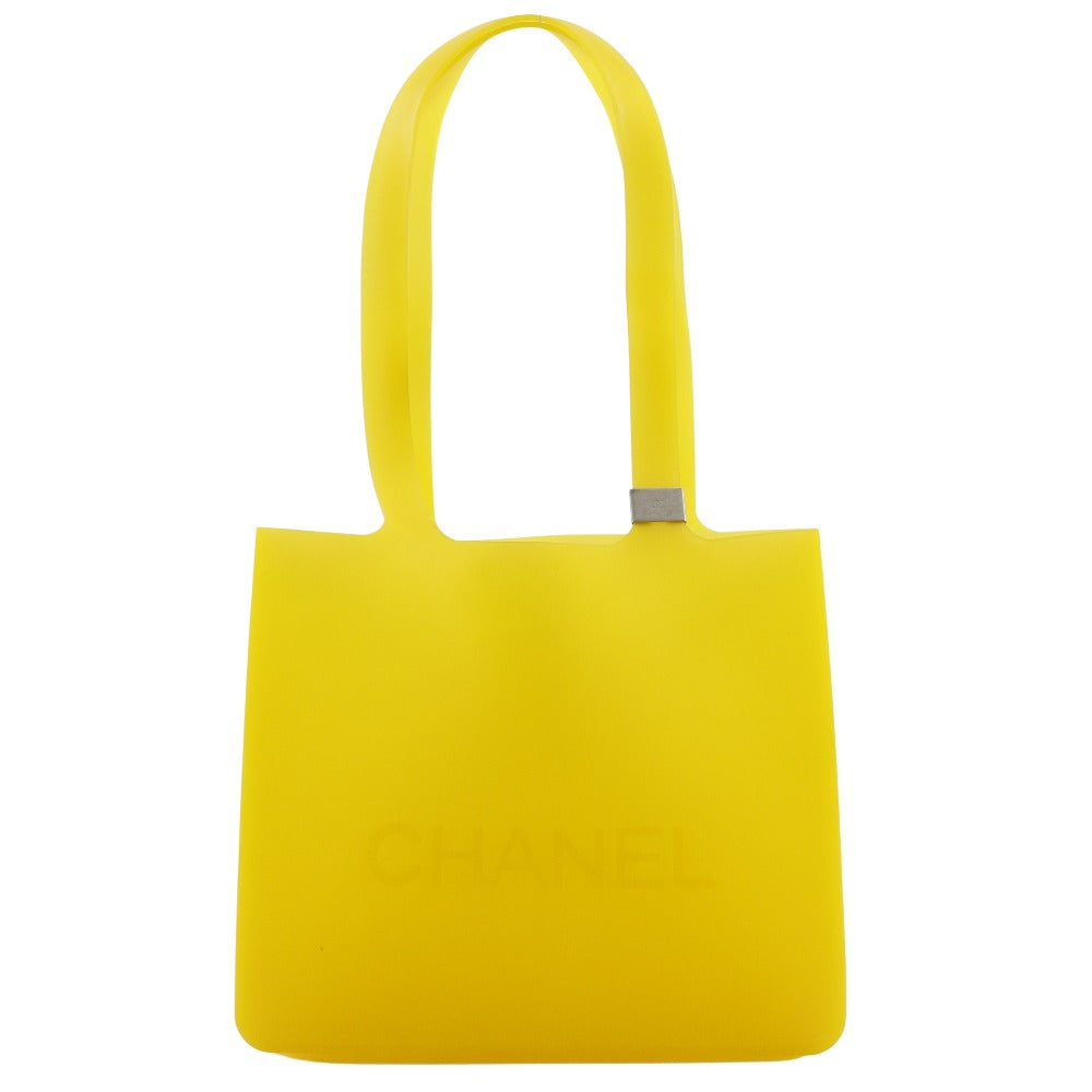 CHANEL Tote Bag rubber yellow Women Used