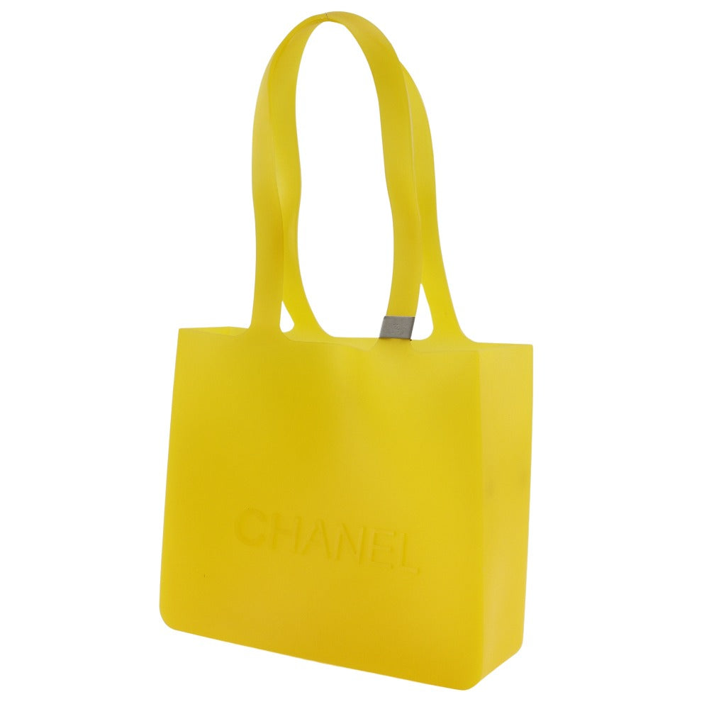 CHANEL Tote Bag rubber yellow Women Used