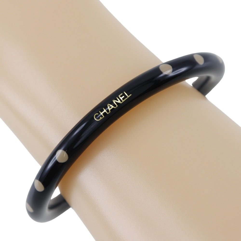 CHANEL Bangle plastic black Women Used