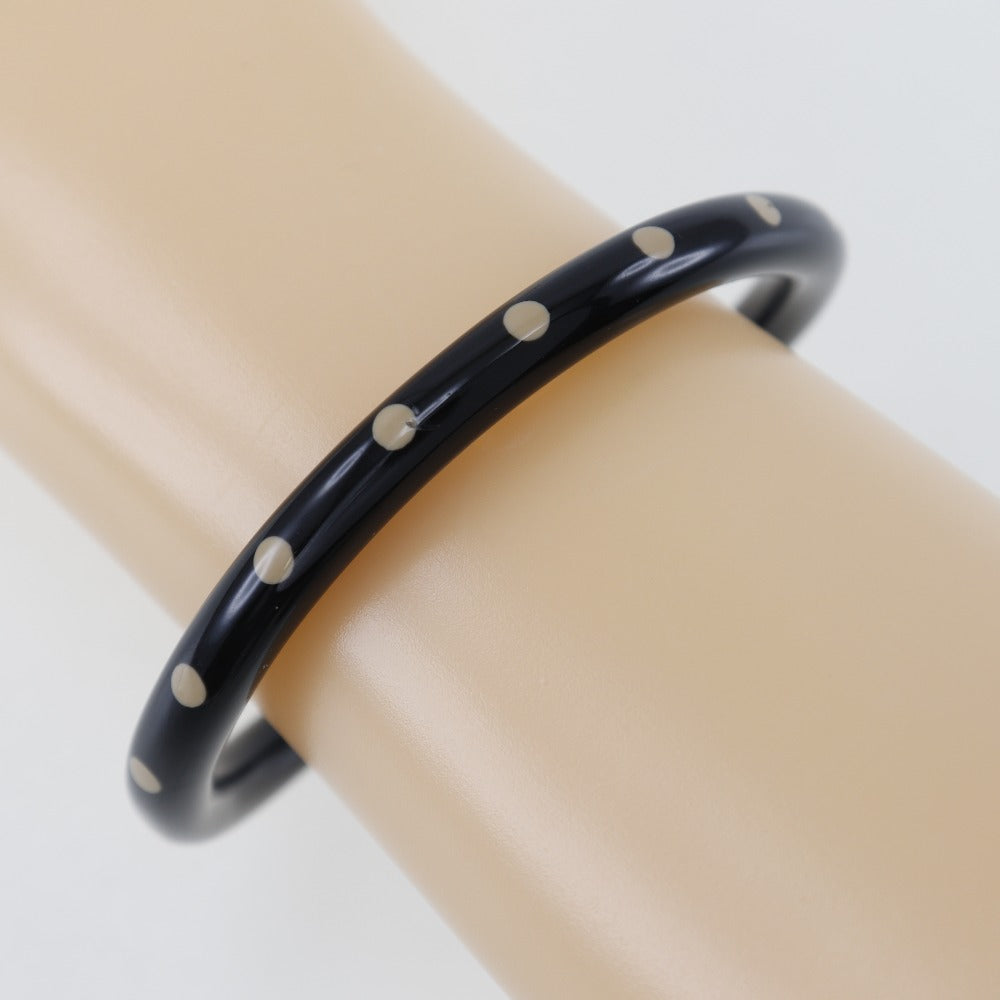 CHANEL Bangle plastic black Women Used