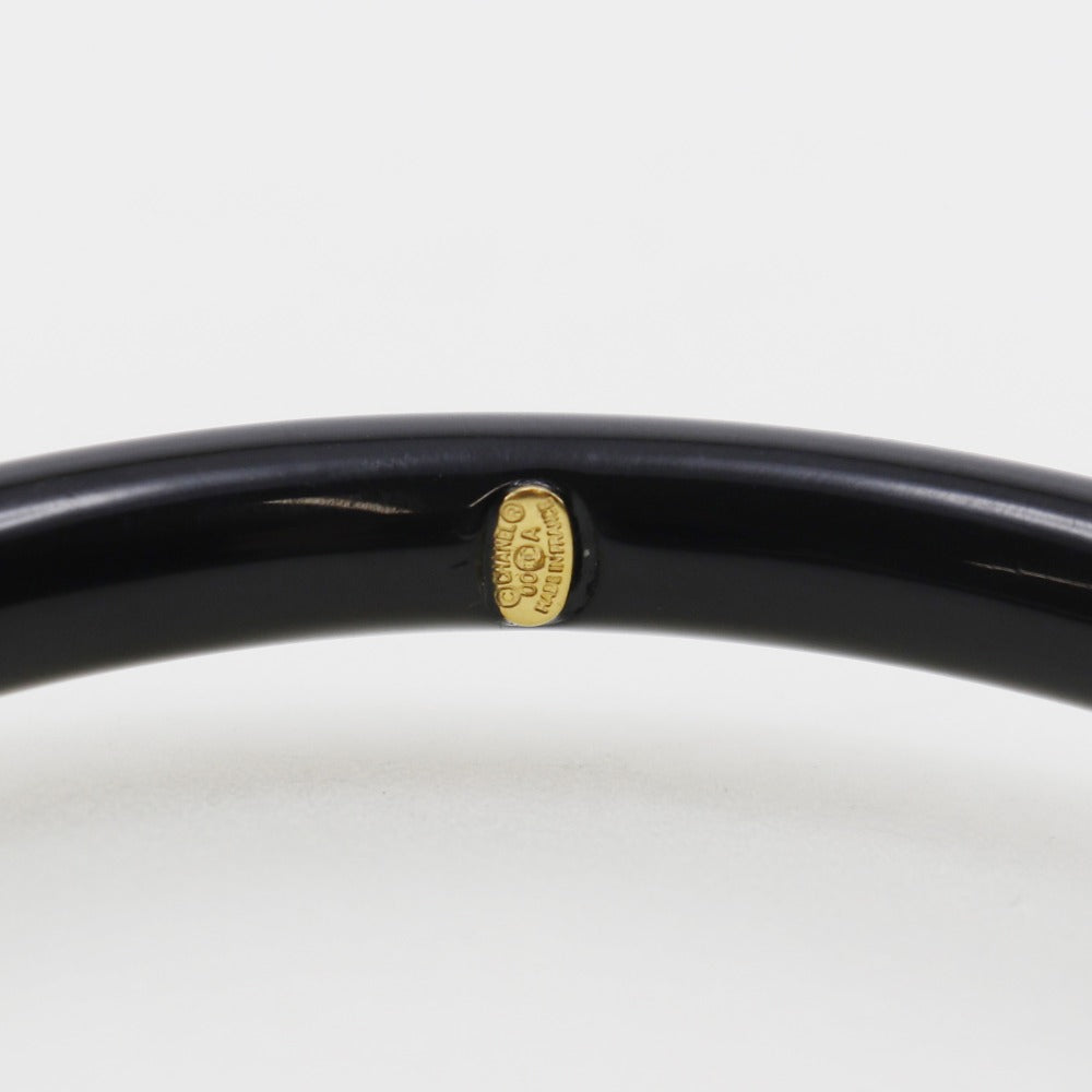CHANEL Bangle plastic black Women Used