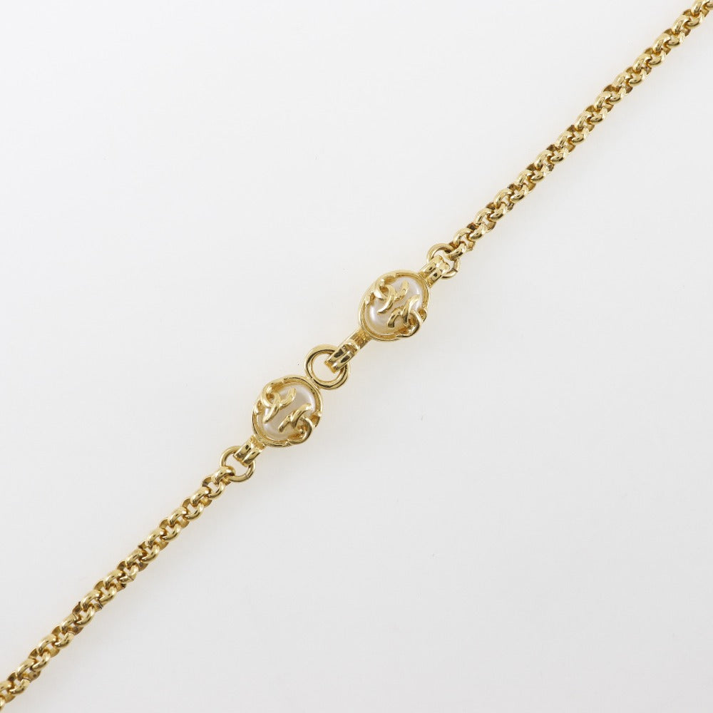 CHANEL Necklace Plated Gold, Faux Pearl gold