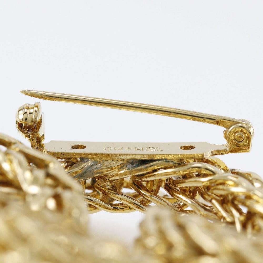 CHANEL Brooch Plated Gold gold Women Used
