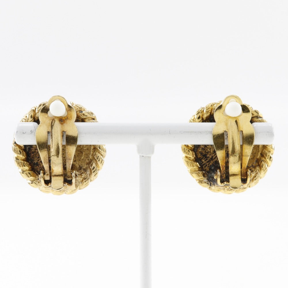 CHANEL Earring Plated Gold gold COCO Mark