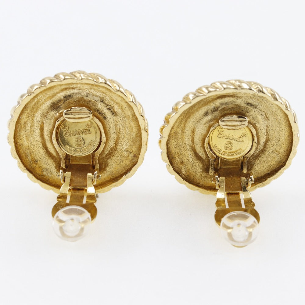 CHANEL Earring Plated Gold, Faux Pearl gold