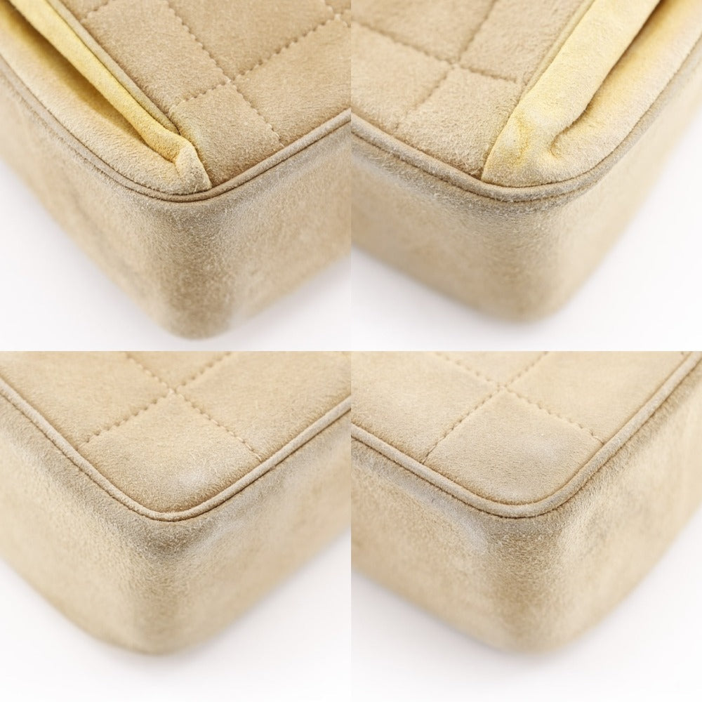 Chanel Choco Bar Suede Handbag