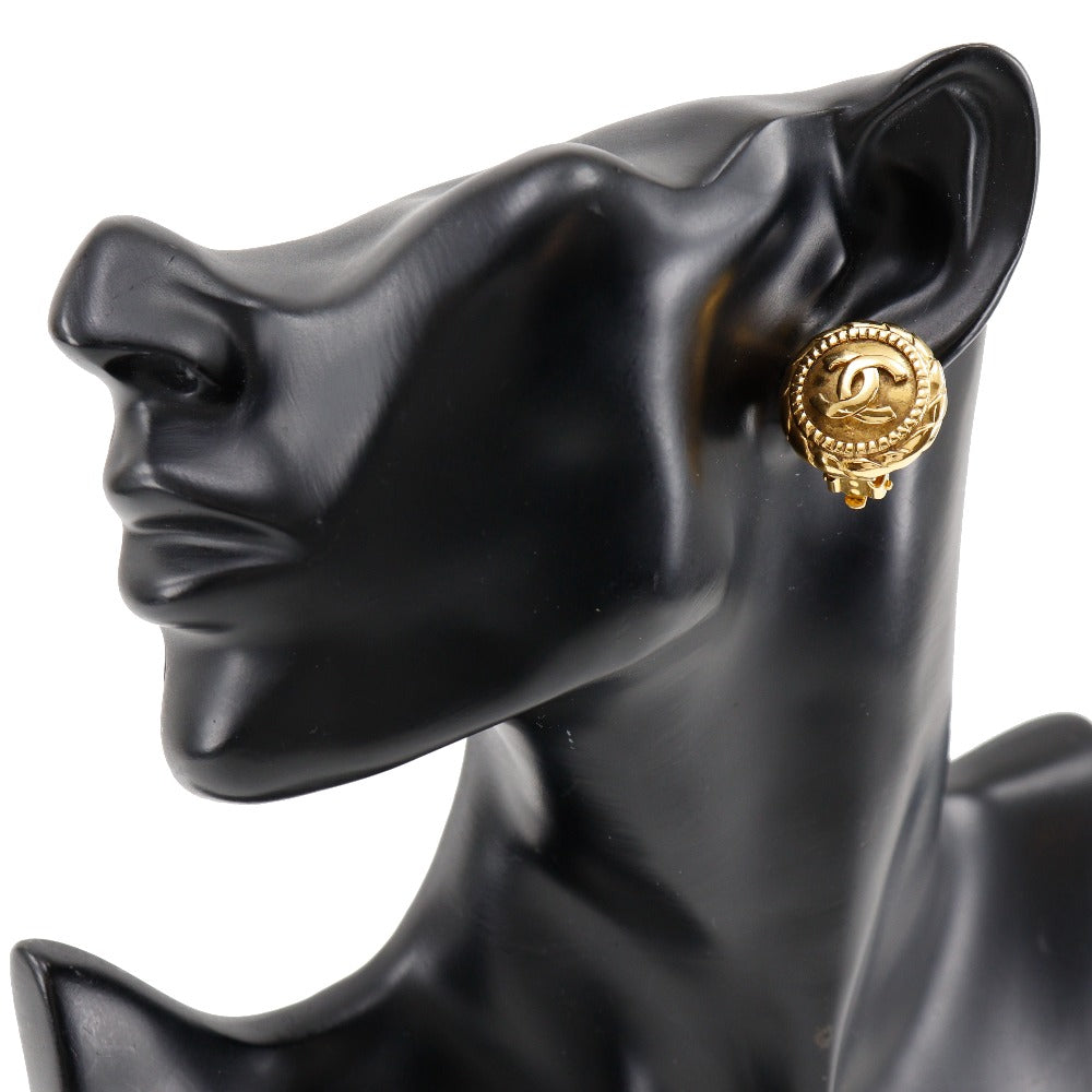 CHANEL Earring Plated Gold gold Women Used