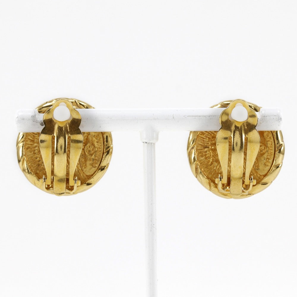 CHANEL Earring Plated Gold gold Women Used