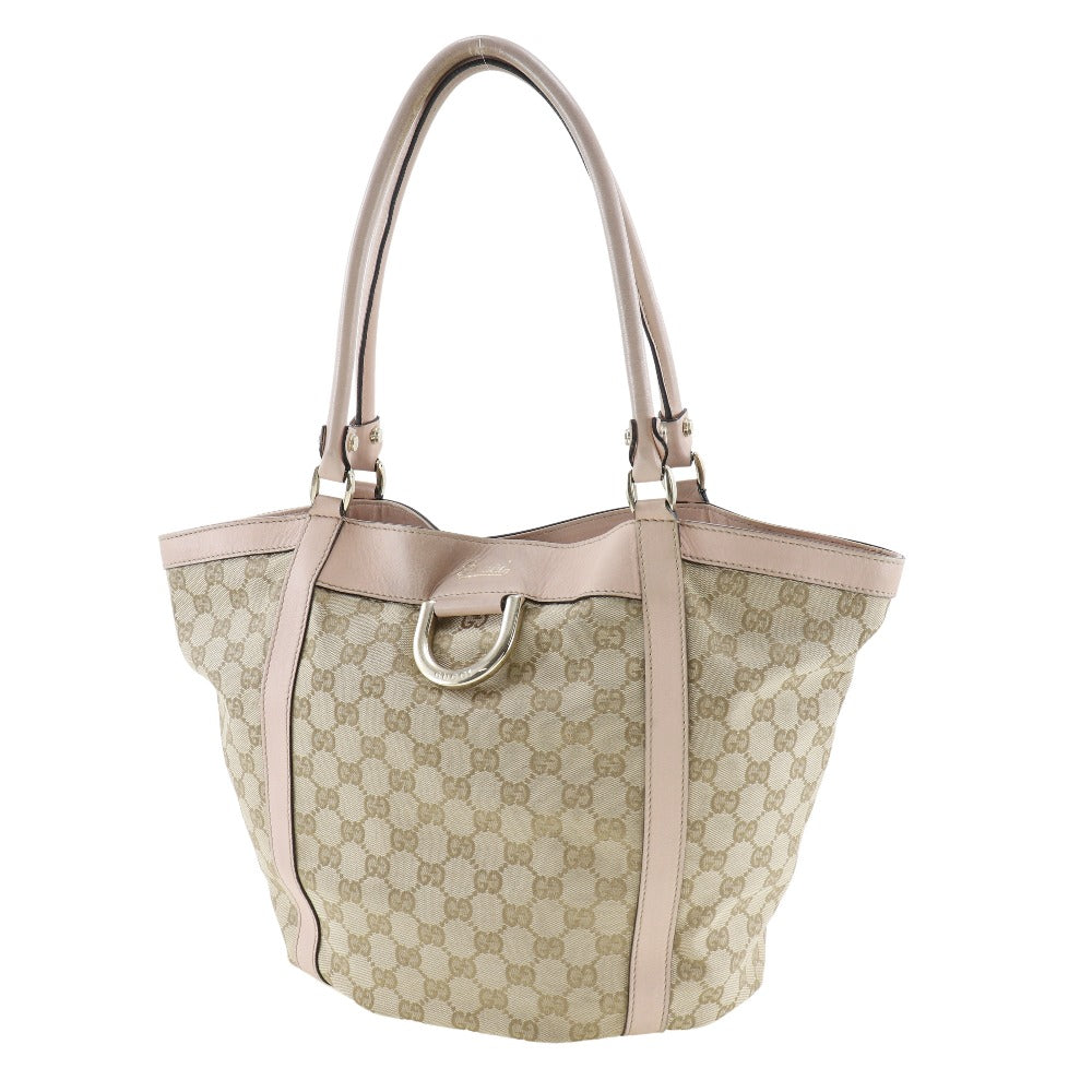 GUCCI Handbag GG canvas beige Women Used
