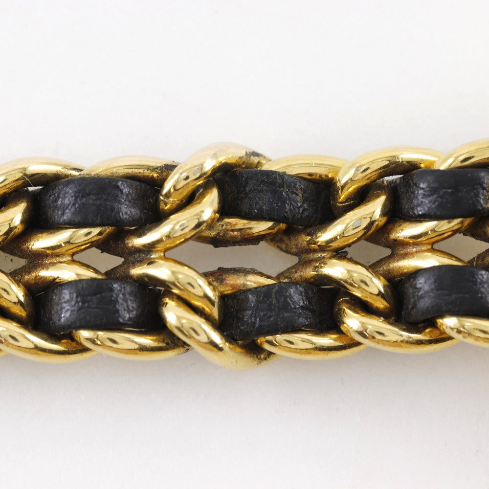 CHANEL Watches Quartz Plated Gold , Leather black Premiere L black dial