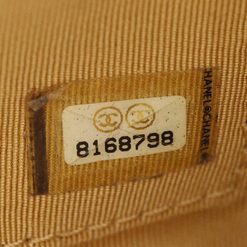 CHANEL Shoulder Bag Caviar skin White PST Chain Tote Women Used