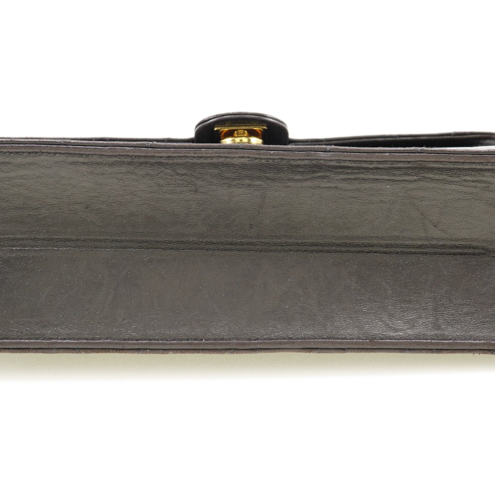 CHANEL Shoulder Bag lambskin black Matrasse ChainShoulder Women Used