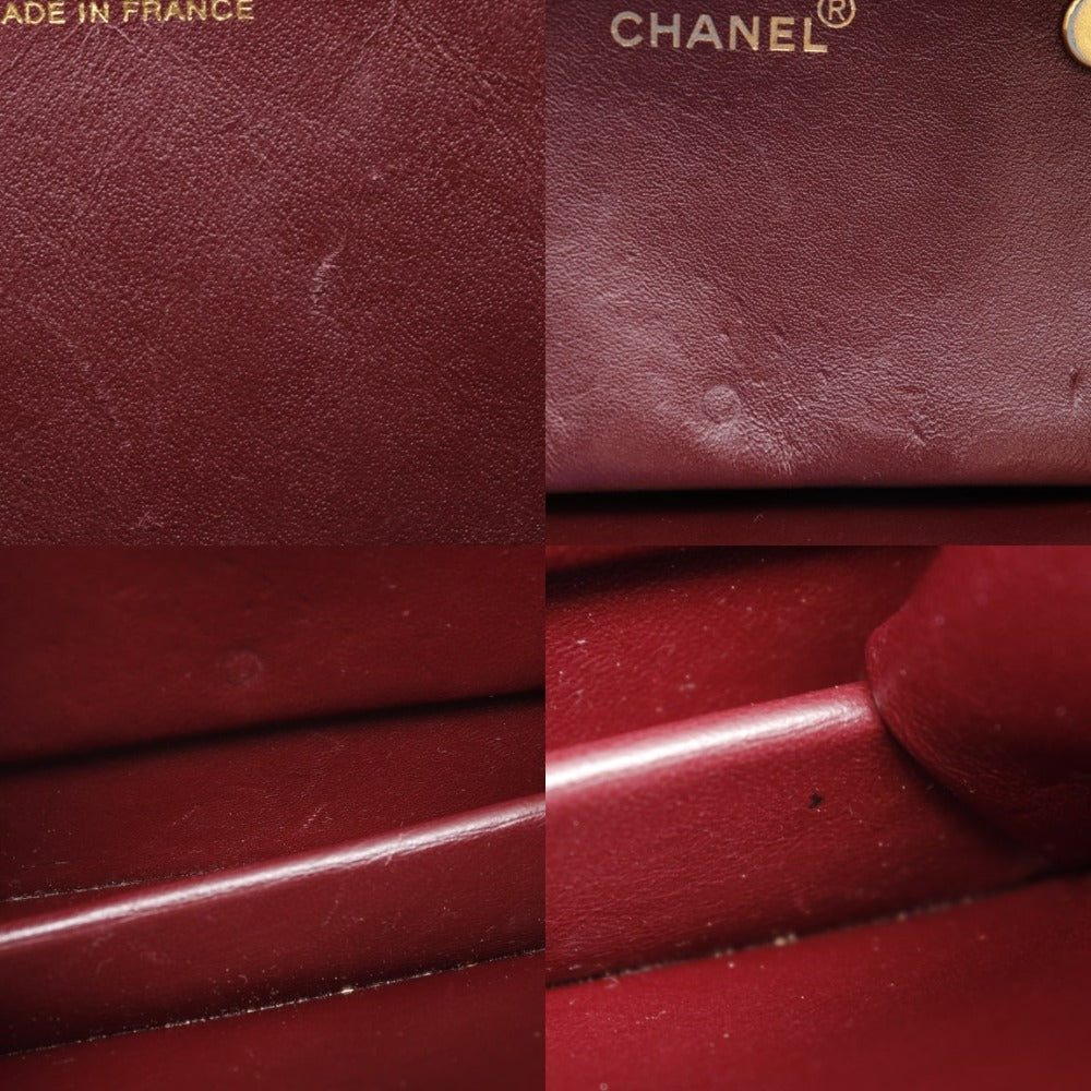 CHANEL Shoulder Bag lambskin black Matrasse ChainShoulder Women Used