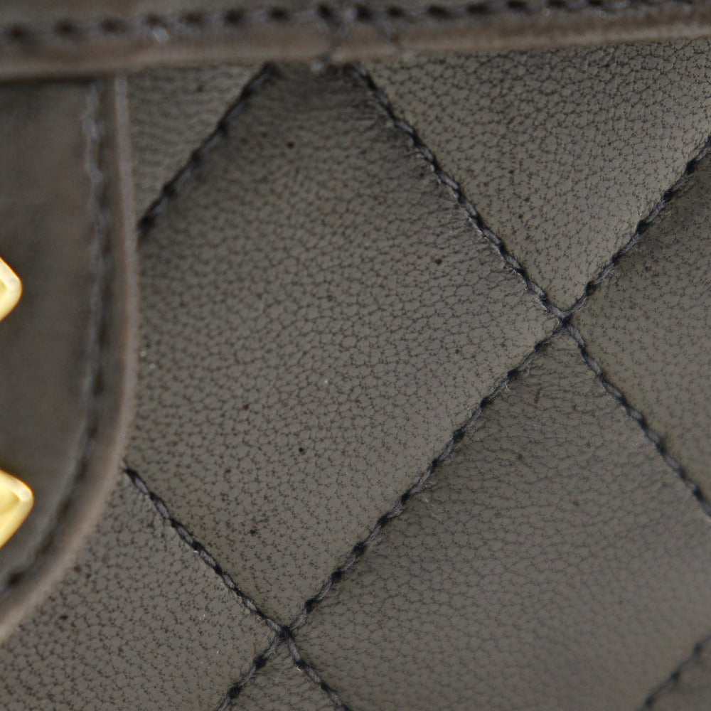 CHANEL Shoulder Bag lambskin black Matrasse ChainShoulder Women Used
