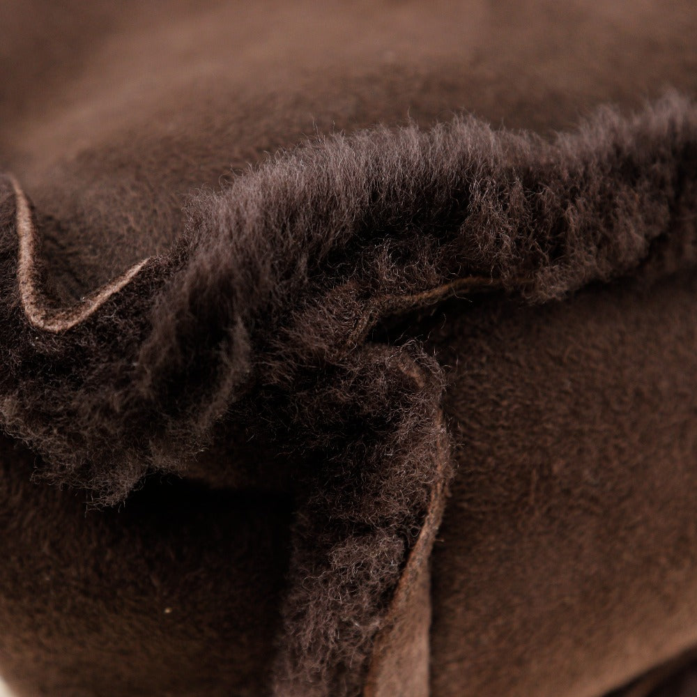 CHANEL Handbag Mouton Brown Mini tote handle logo Women Used