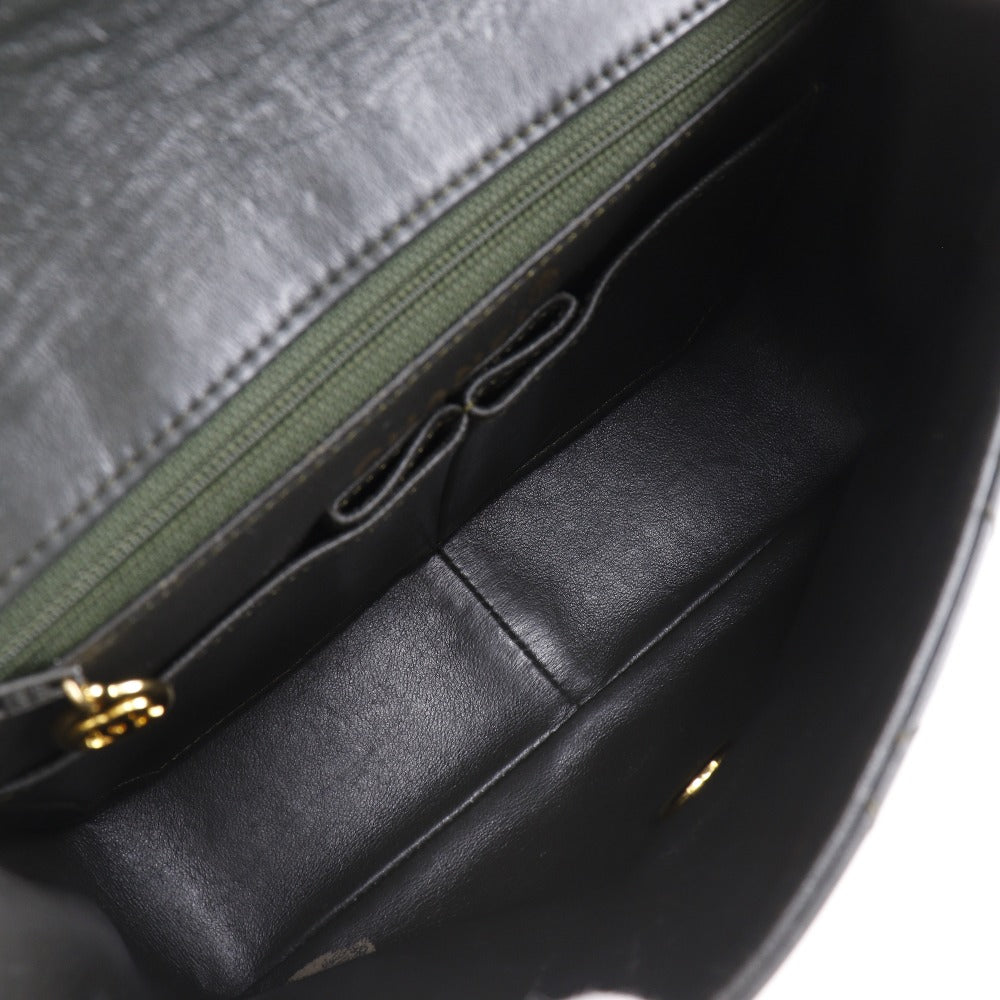 CHANEL Shoulder Bag lambskin Moss green Matrasse ChainShoulder Women Used