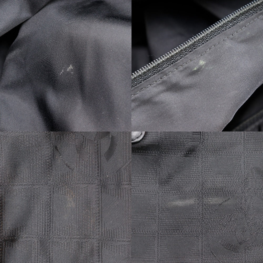 CHANEL Tote Bag Nylon canvas black New travel line Tote GM Women Used