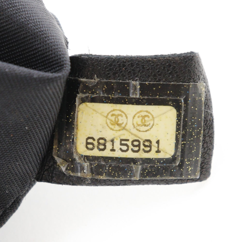 CHANEL Tote Bag Nylon canvas black New travel line Tote GM Women Used