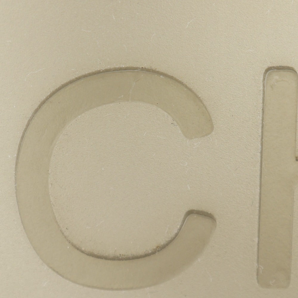 CHANEL Tote Bag rubber gray logo Women Used