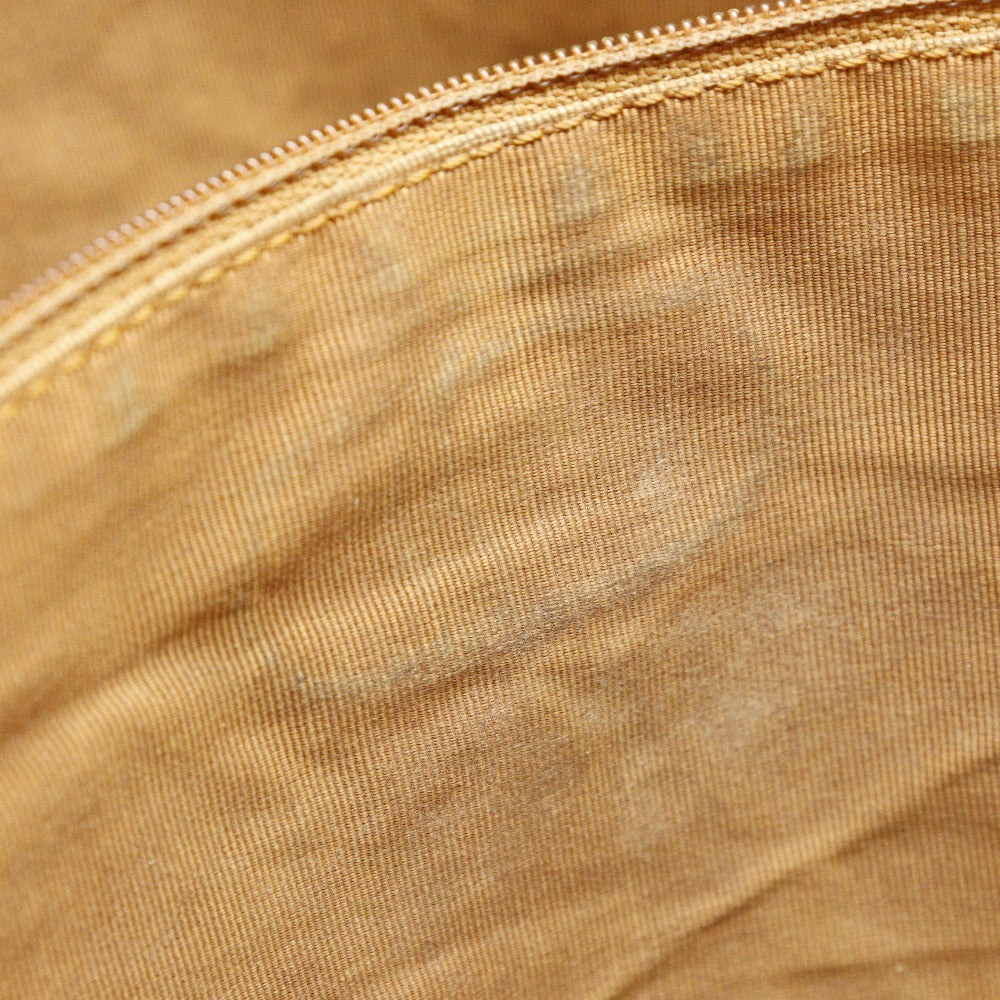 CHANEL Tote Bag leather Brown Logo charm Women Used