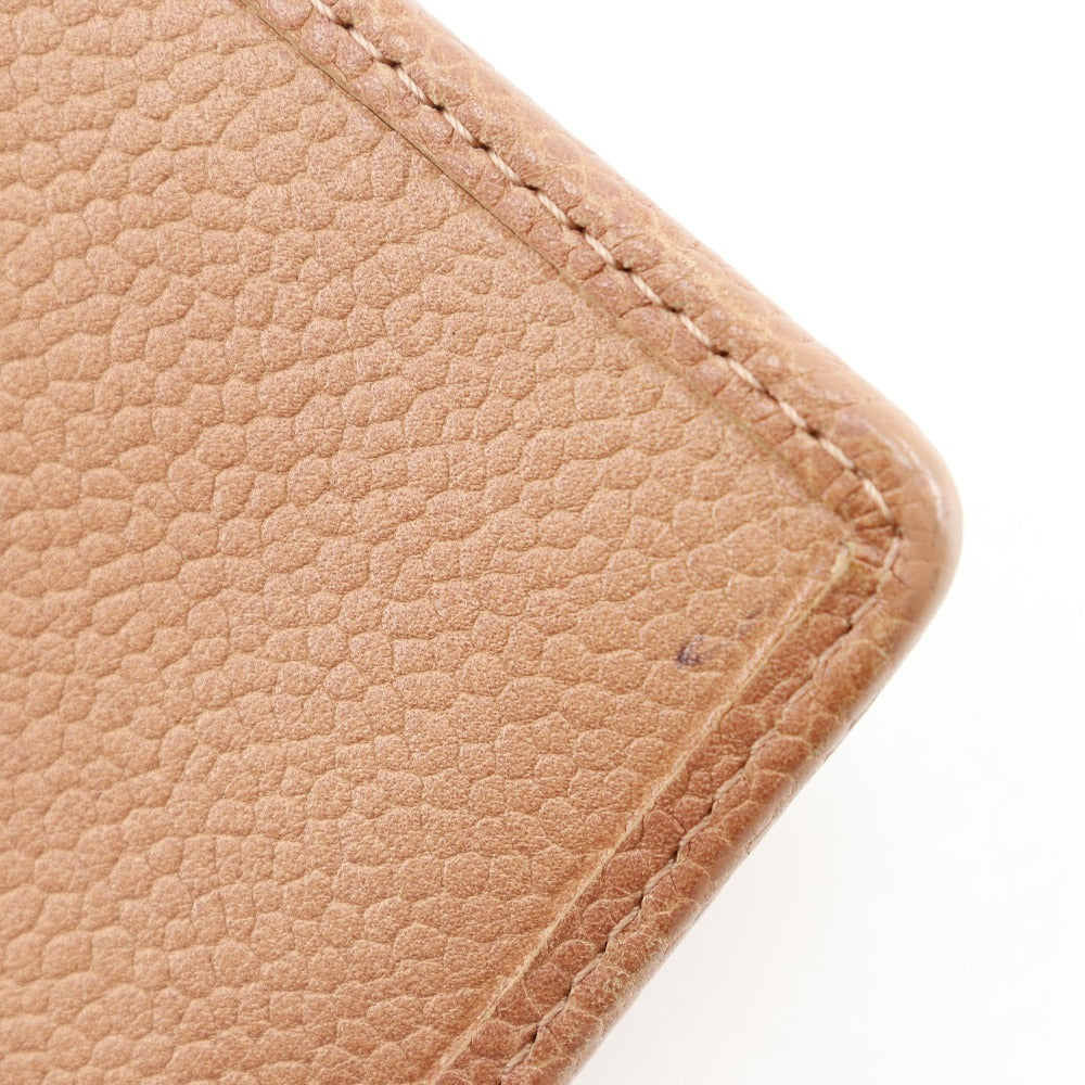 CHANEL Tri-fold wallet Caviar skin pink COCO Mark Women Used