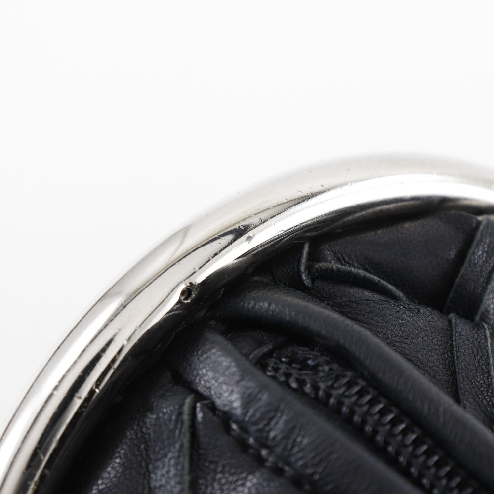 CHANEL Tote Bag lambskin black COCO Mark Matrasse Chain bag Women Used