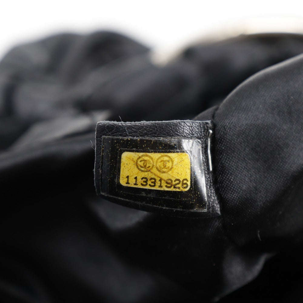 CHANEL Tote Bag lambskin black COCO Mark Matrasse Chain bag Women Used