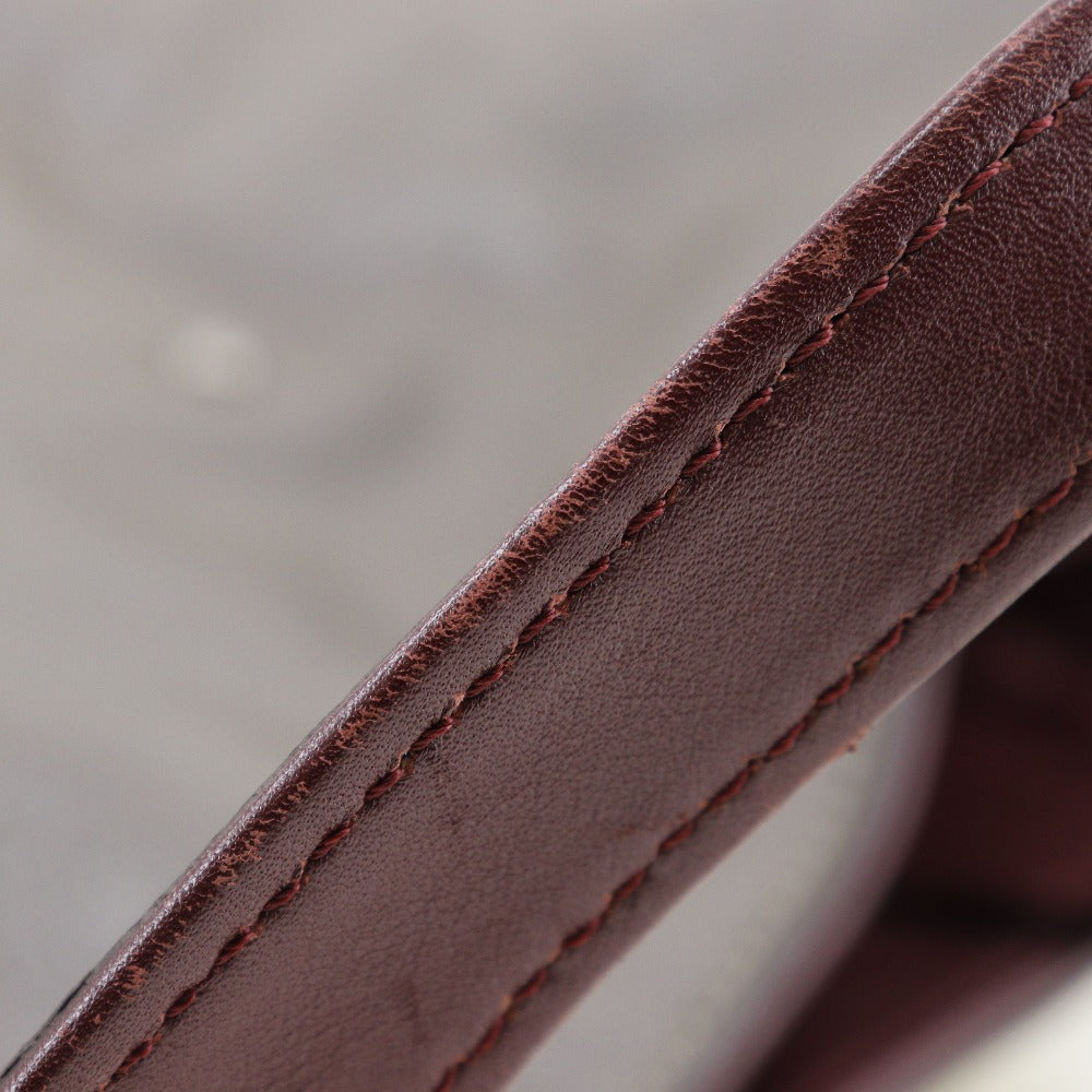 CHANEL Tote Bag Caviar skin gray 2WAY ChainShoulder 2.55 Women Used