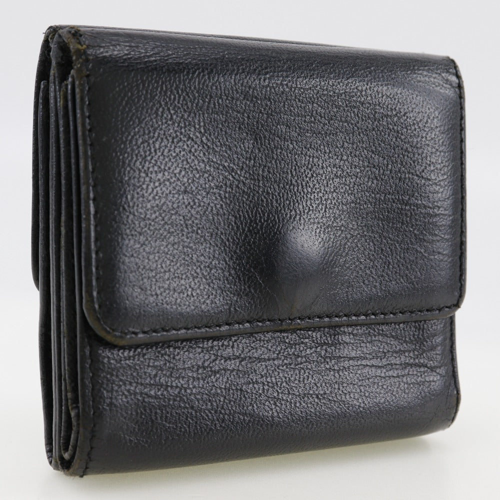 CHANEL Bifold Wallet A13456 Calfskin black W Hook Wallet  COCO Mark