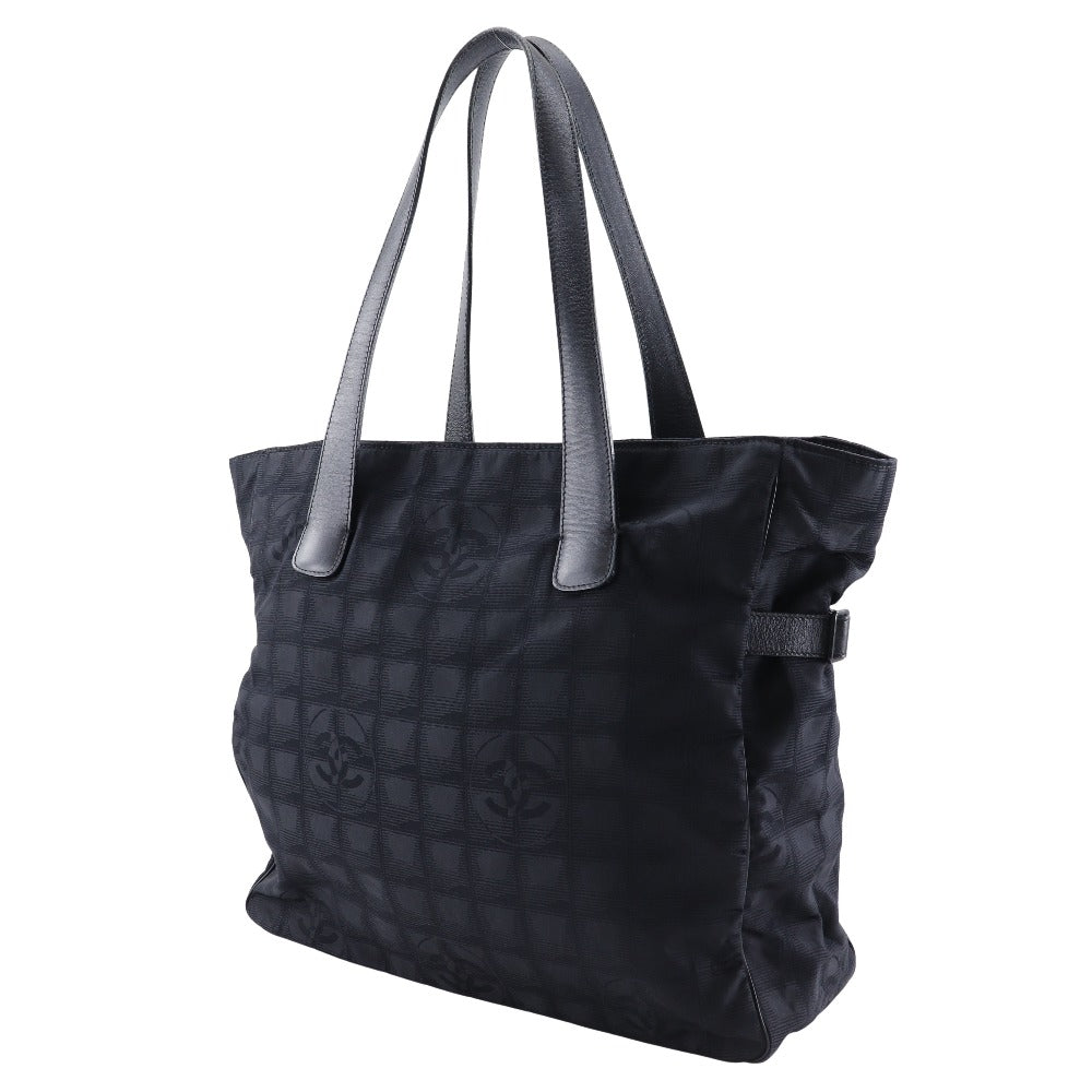 CHANEL Tote Bag Nylon canvas black New travel line Tote GM