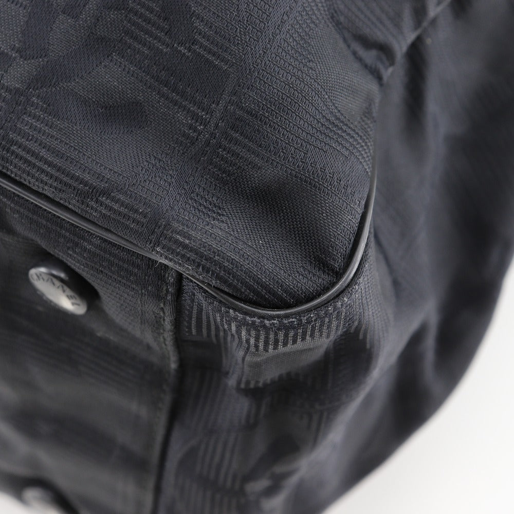 CHANEL Tote Bag Nylon canvas black New travel line Tote GM