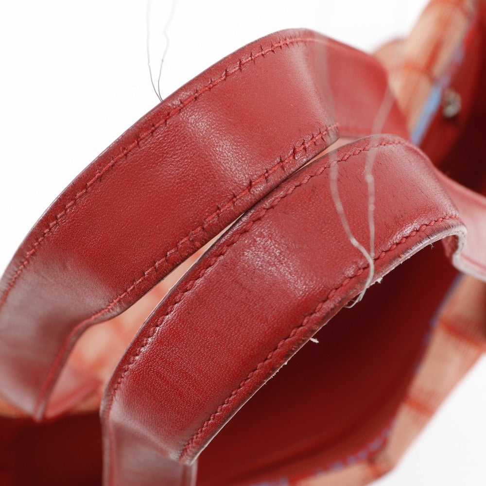 CHANEL Tote Bag Nylon canvas Red New travel line Tote MM