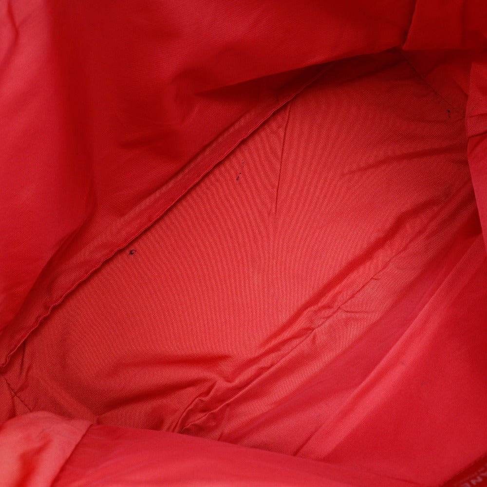 CHANEL Tote Bag Nylon canvas Red New travel line Tote MM