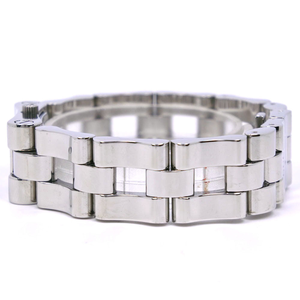 GUCCI Watches Quartz 2305L Stainless Steel Silver black dial Women Used