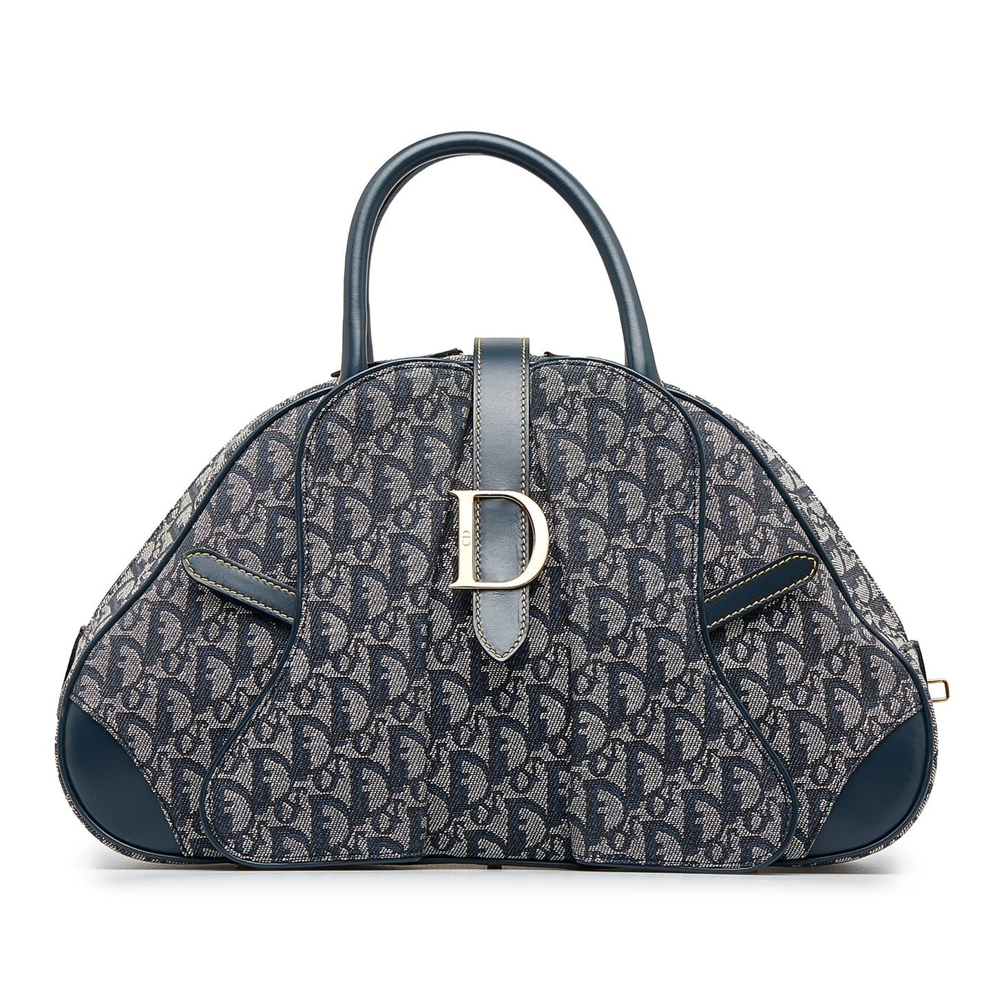 DIOR Oblique Double Saddle Bowler HandBag