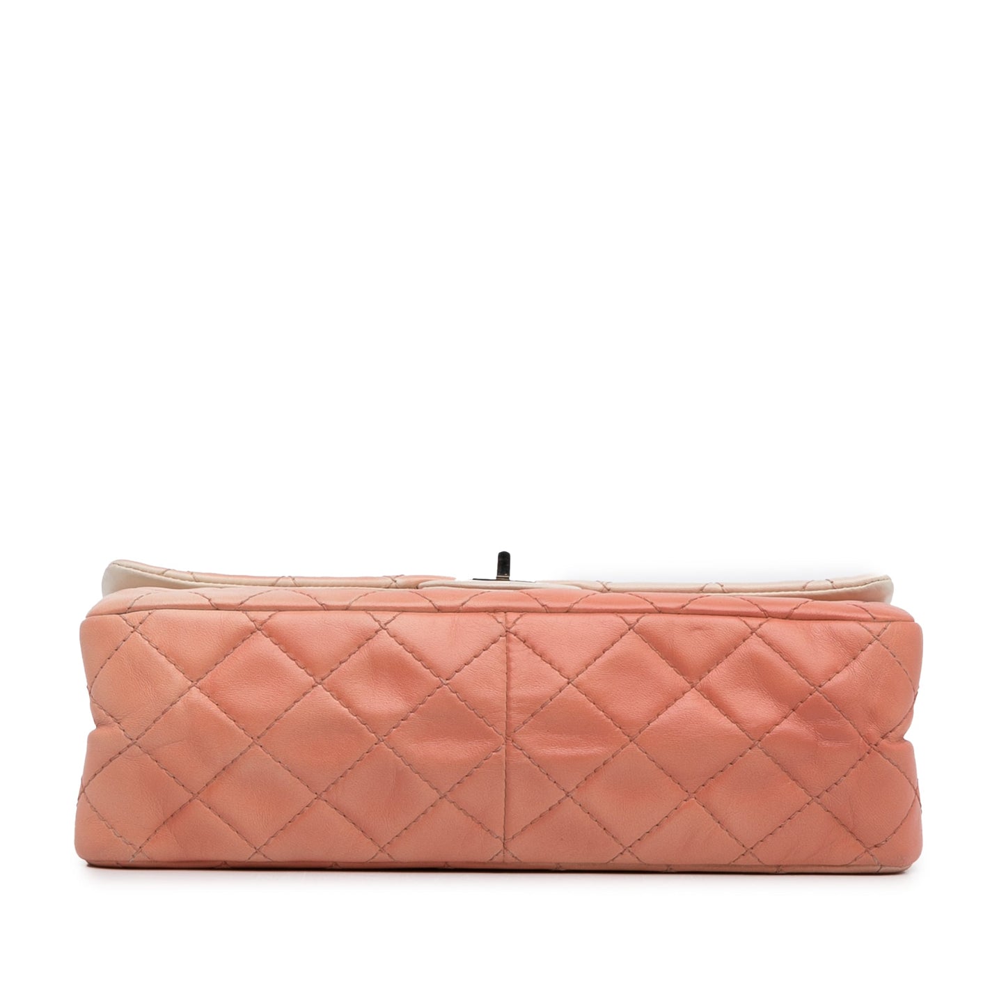 Orange Chanel Ombre Reissue 225 Double Flap Shoulder Bag