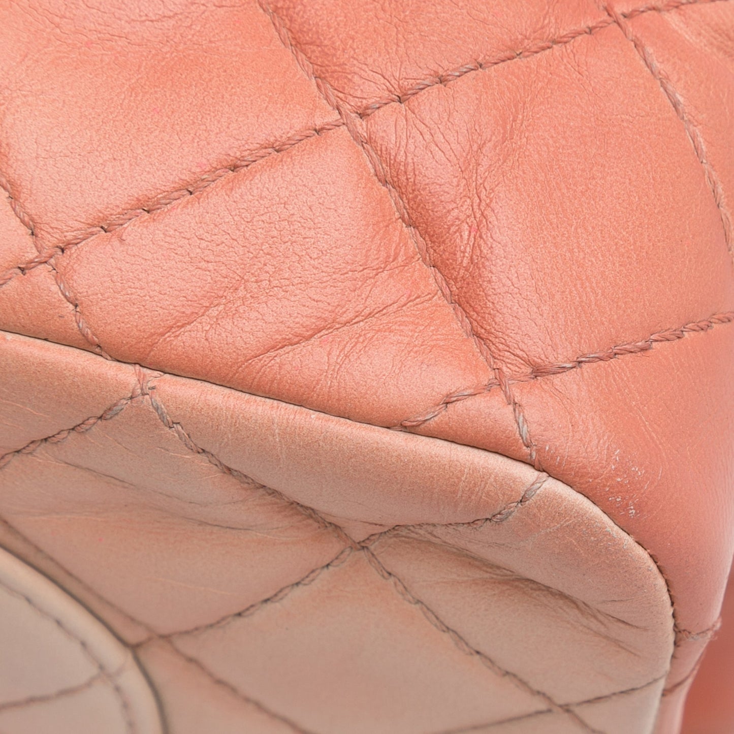 Orange Chanel Ombre Reissue 225 Double Flap Shoulder Bag