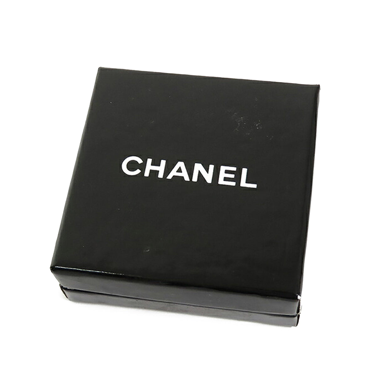 Gold Chanel Gold Plated CC Crown Clip On Earrings