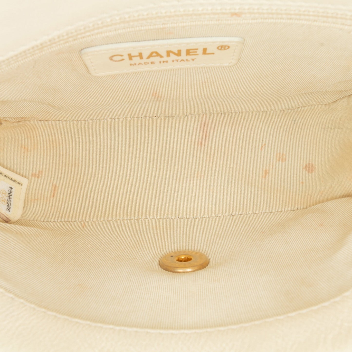 White Chanel Small Quilted Lambskin CC Coin Flap Crossbody Bag