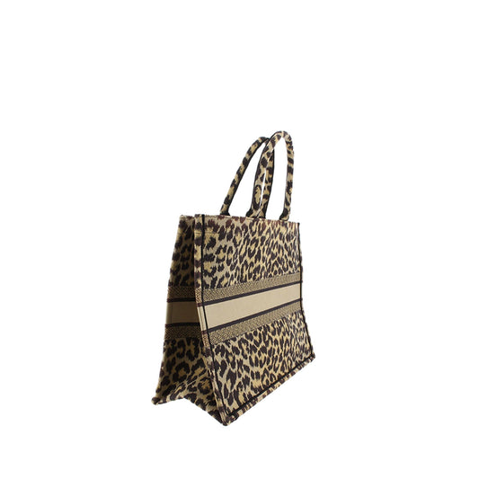 DIOR Large Leopard Mizza Book Tote Tote Bag