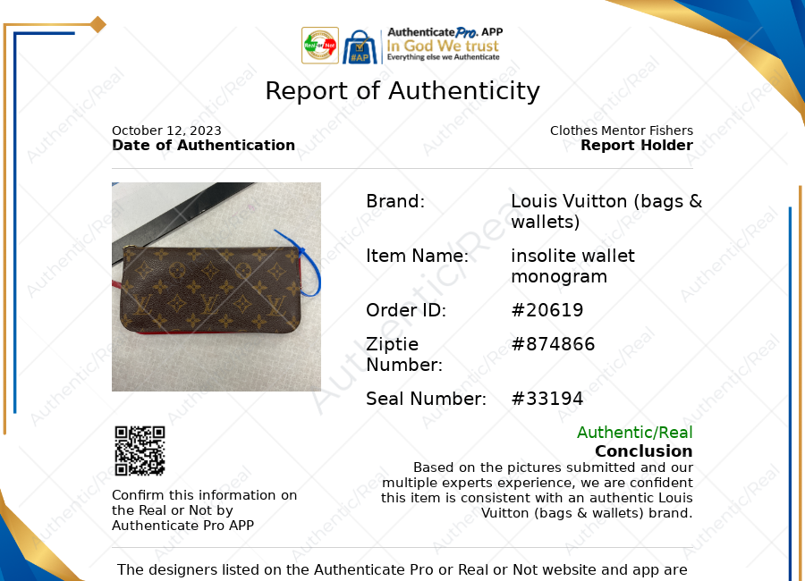 Wallet Luxury Designer By Louis Vuitton  Size: Medium