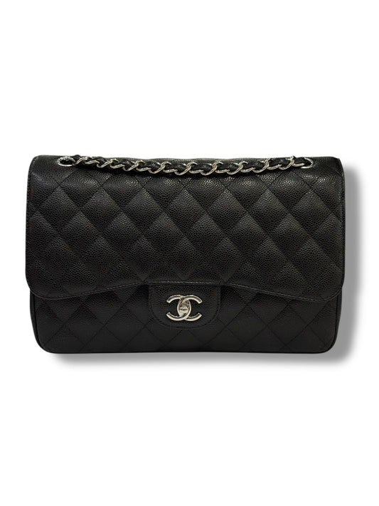 Chanel - Sac Timeless Jumbo caviar