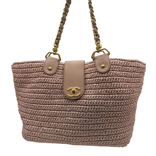 Chanel - Sac Panier rose osier