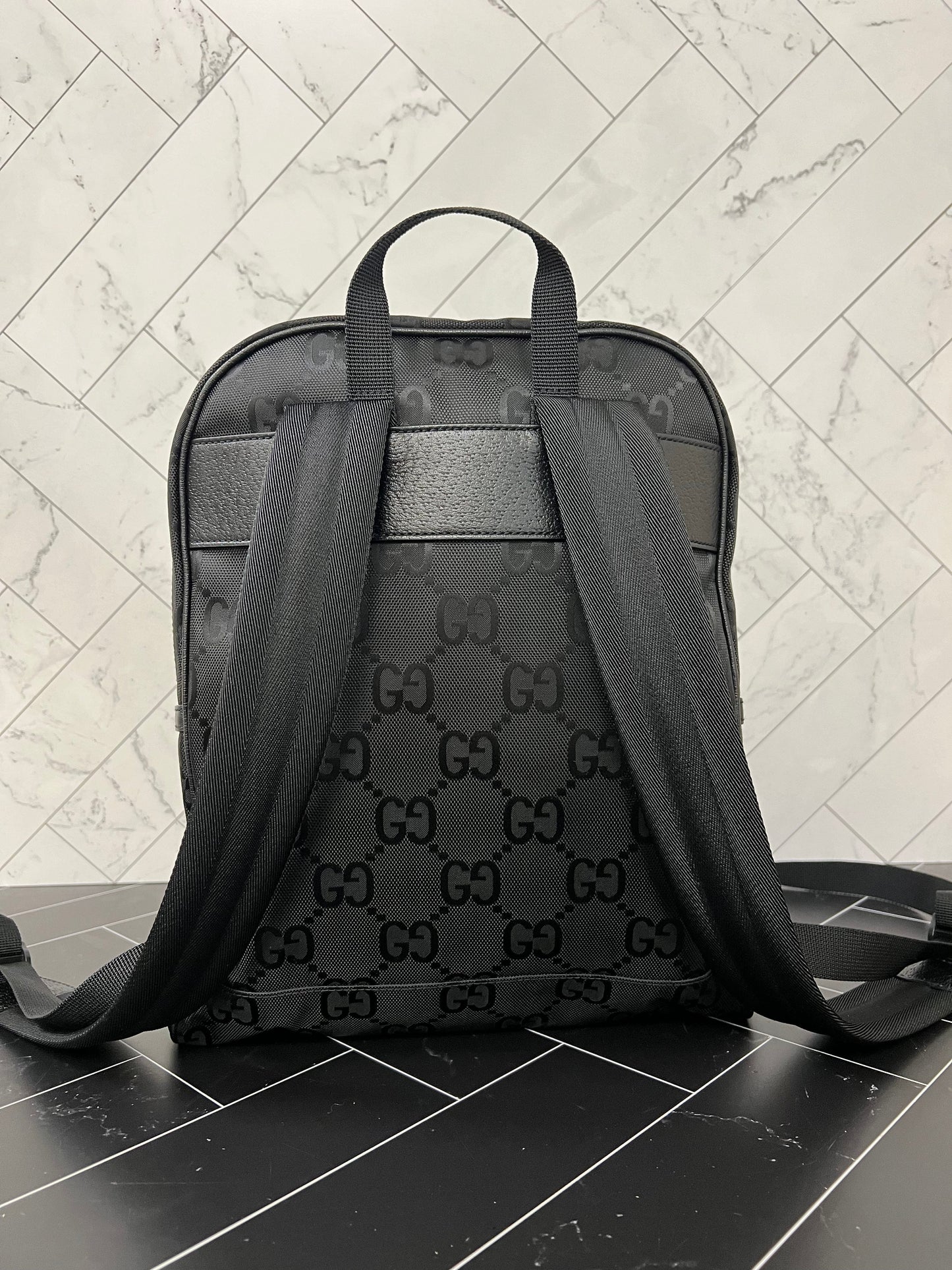 BRAND Gucci Black Nylon Off The Grid Large Backpack